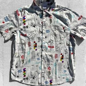 Hurley Men’s Hawaiian Button Down Shirt 🌺